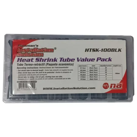 Heat Shrink Tube Value Pack 100CL BLACK