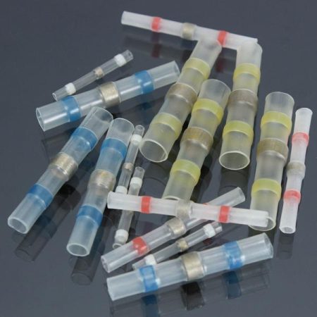 Tin splice with heat shrink tubing (some sizes)